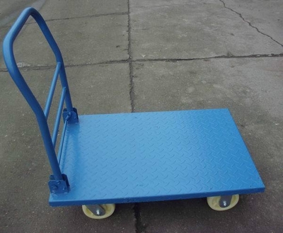 天津不锈钢手推车 仓库小推车 拉货推拉车 手推平板车 拉货车钢板防滑