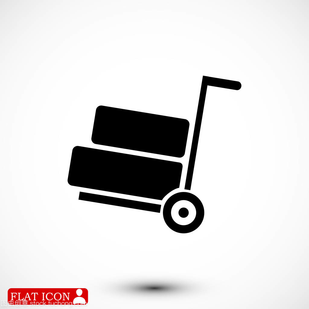 独轮手推车与行李图标 功能与设计的象征